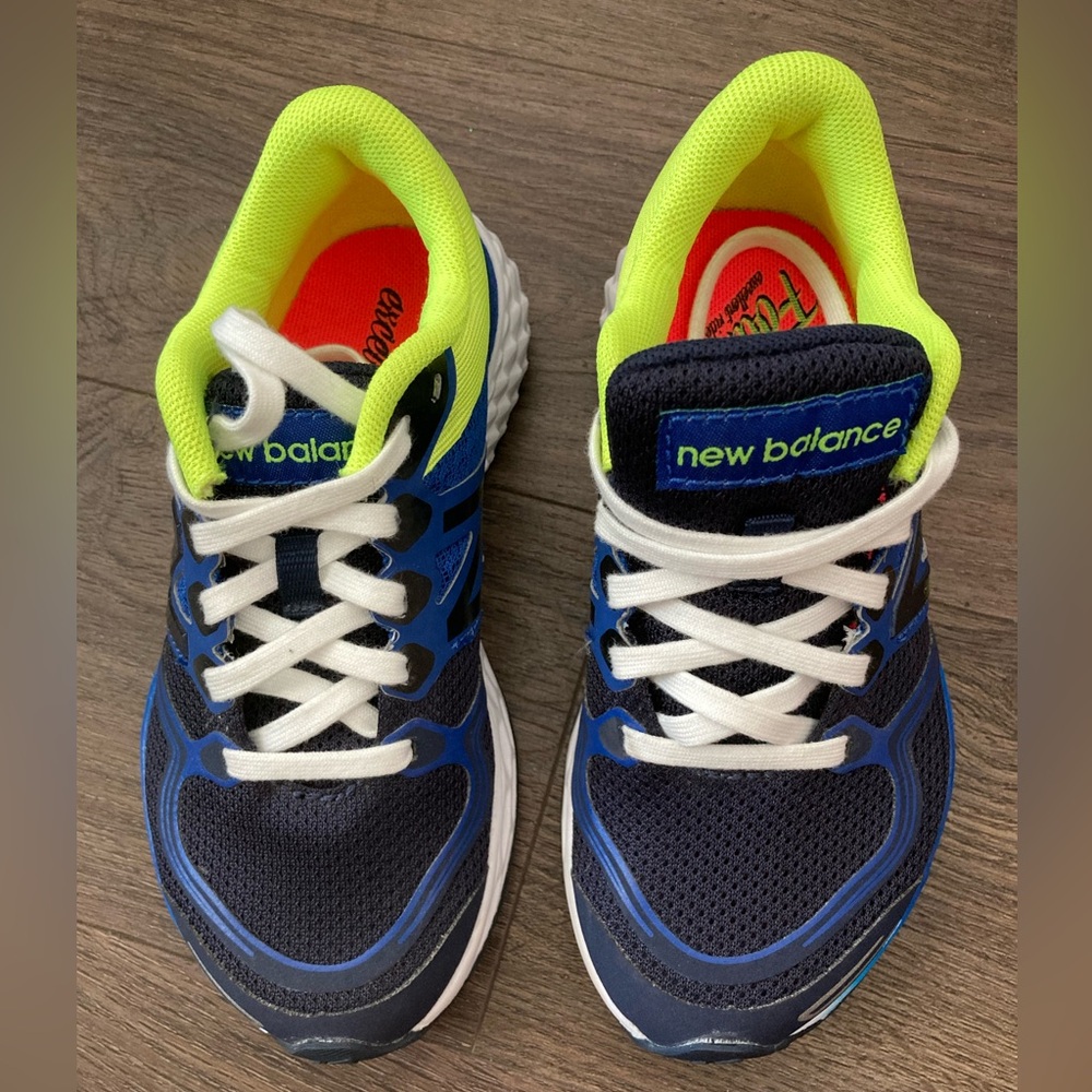 New Balance Navy and Neon Yellow Running Shoes